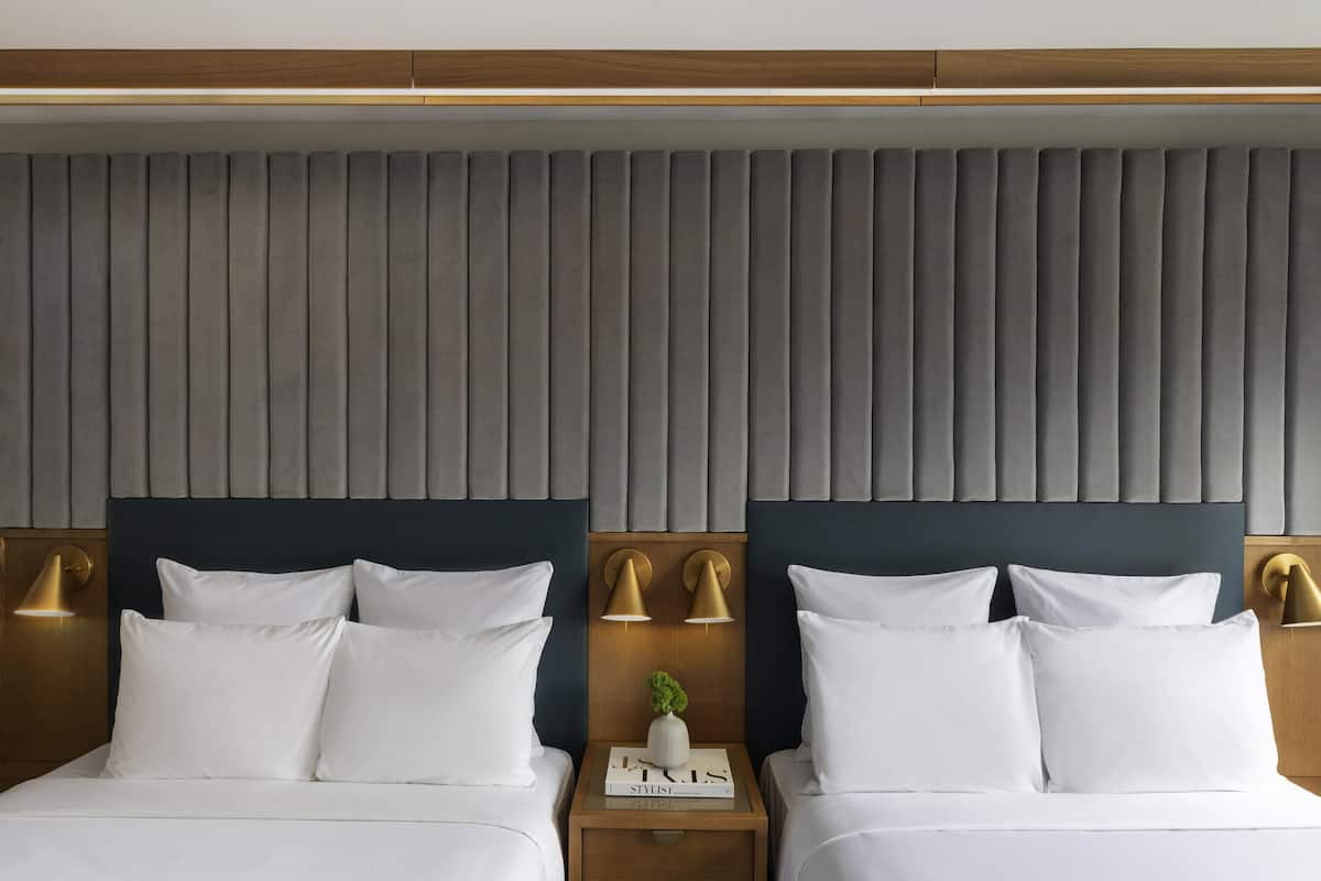Deluxe Double Room, 2 Double Beds | Premium bedding, in-room safe, desk, blackout drapes