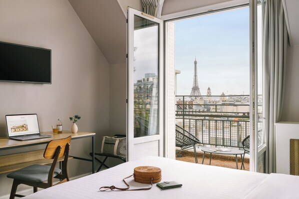Dobbeltrom – classic, byutsikt (Eiffel Tower View) | Minibar, safe på rommet og individuelt innredet