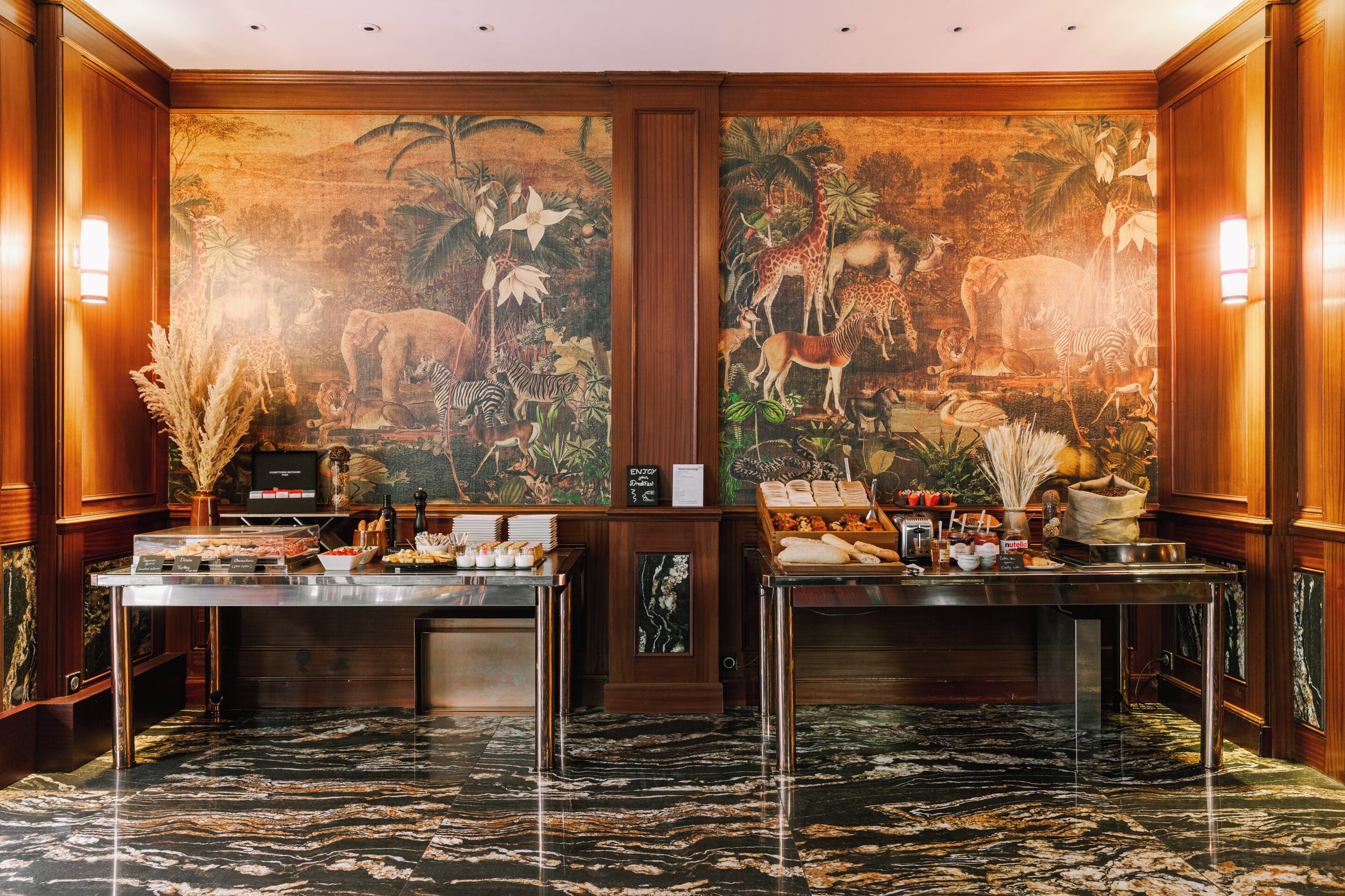 Daily buffet breakfast (EUR 24 per person)