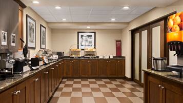 Free daily buffet breakfast