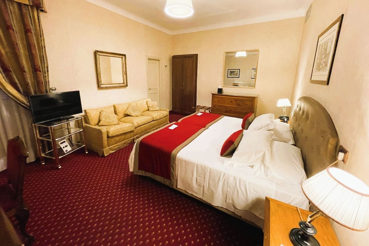 1 chambre, draps italiens Frette, literie de qualité supérieure