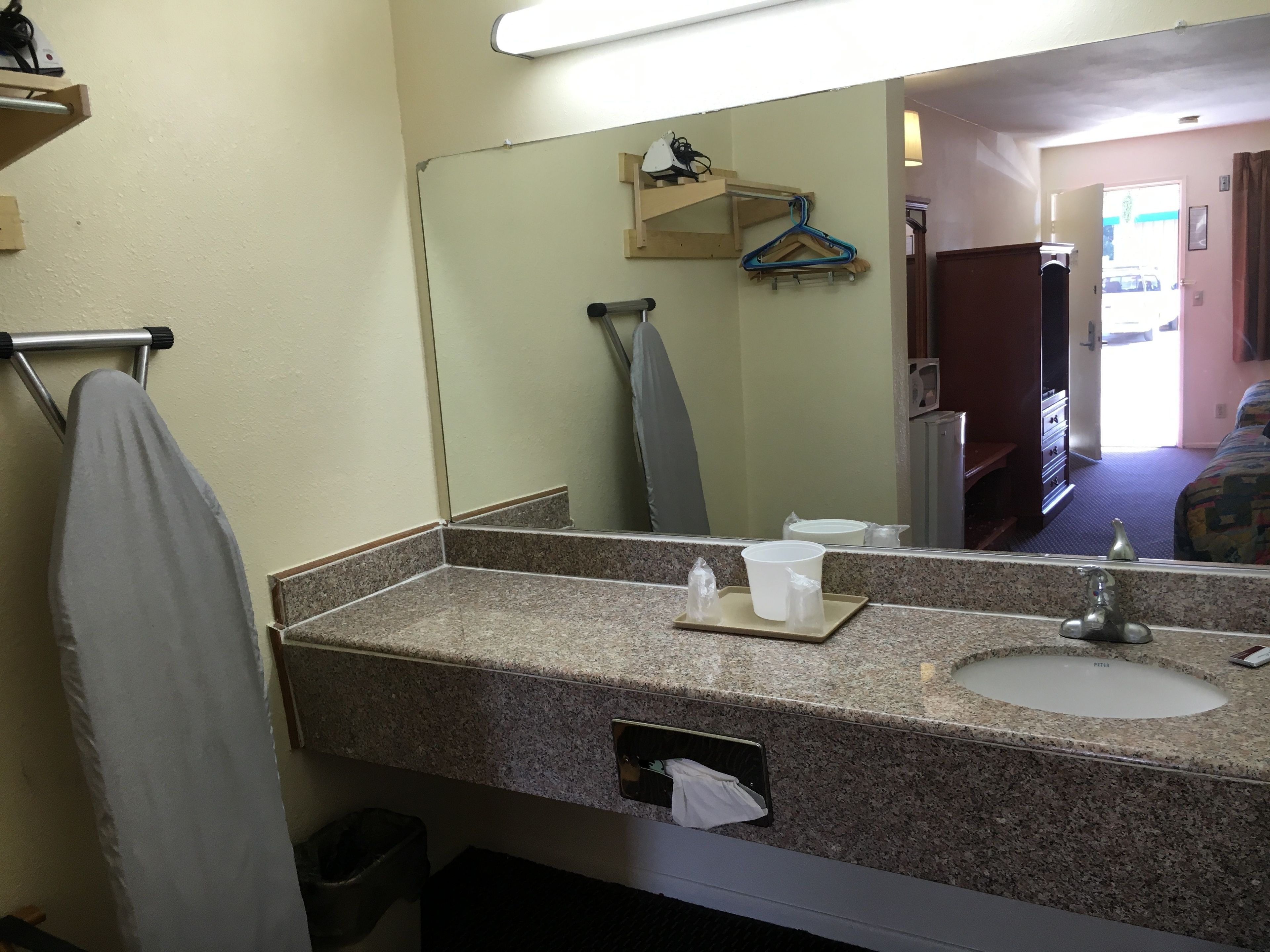 Room, 2 Queen Beds, Smoking | Bathroom | Hair dryer, towels