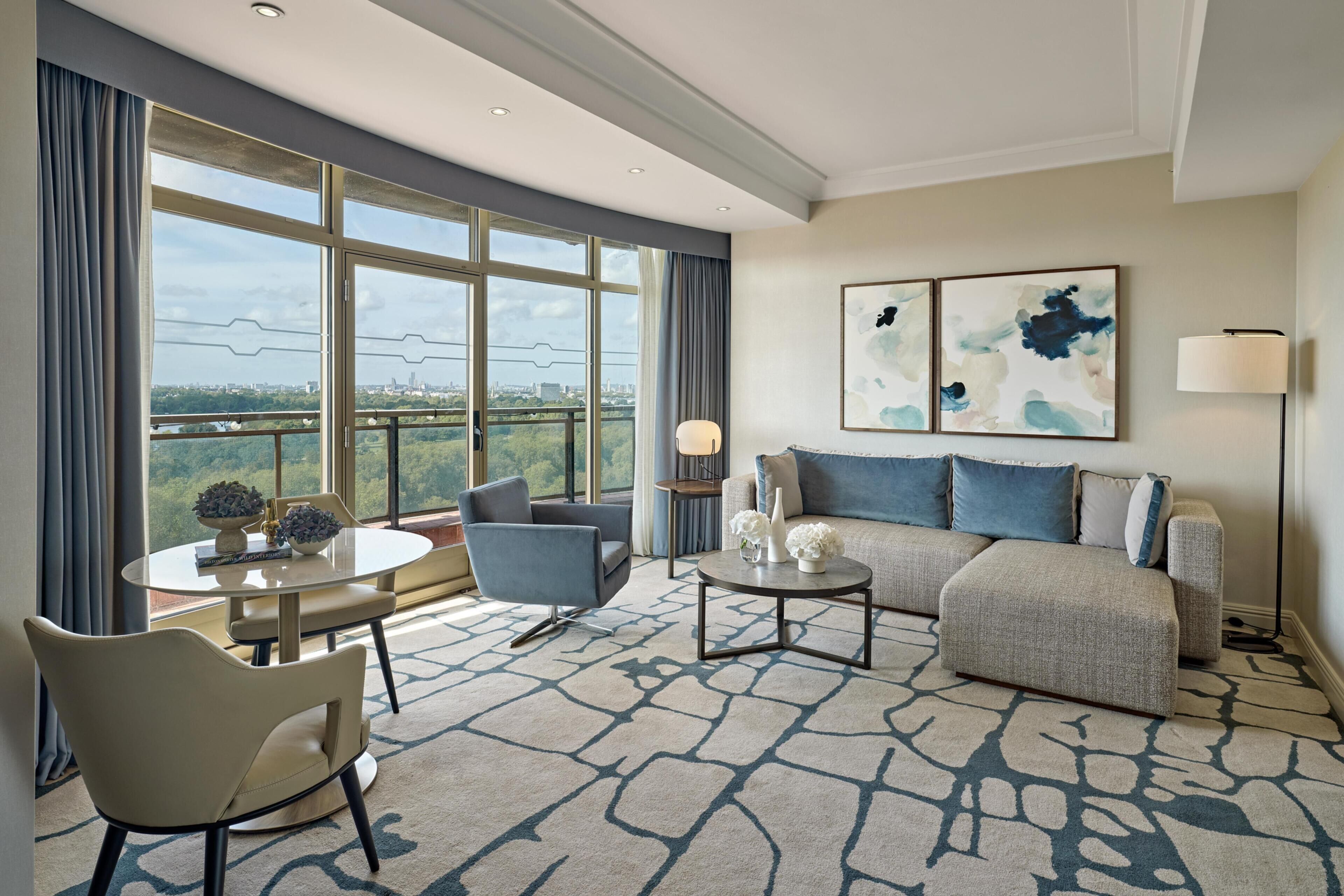 Luxury Suite, Club Lounge Access (Chelsea) | Living area | 50-inch plasma TV with satellite channels, Smart TV, DVD player