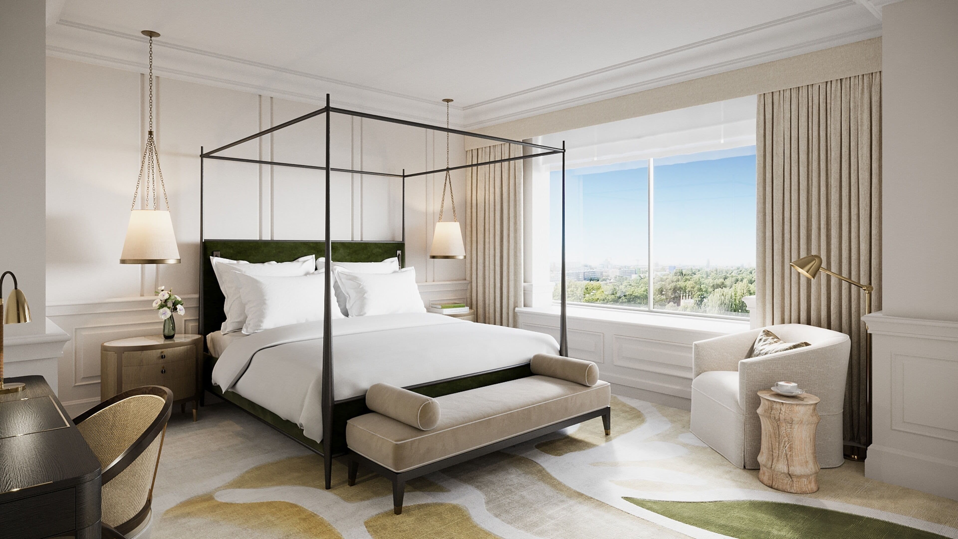 luxury suite, club lounge access (balmoral) | 1 bedroom, premium bedding, in-room safe, desk