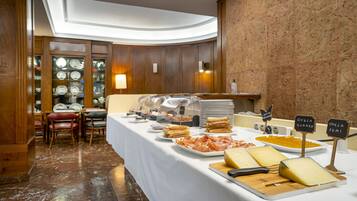 Daily buffet breakfast (EUR 14 per person)