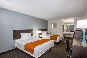 Room, 2 Queen Beds, Non Smoking (Exterior Corridor) | Desk, blackout curtains, iron/ironing board, free cots/infant beds - Days Inn & Suites by Wyndham Orlando Airport (Orlando)