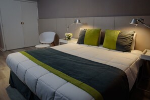 Premium bedding, down duvets, pillow-top beds, in-room safe