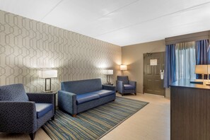 Suite, 2 Queen Beds, Non Smoking, Refrigerator & Microwave (1st Floor;with Single Sofabed) | 1 bedroom, desk, laptop workspace, iron/ironing board