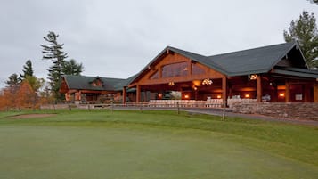 Outdoor banquet area