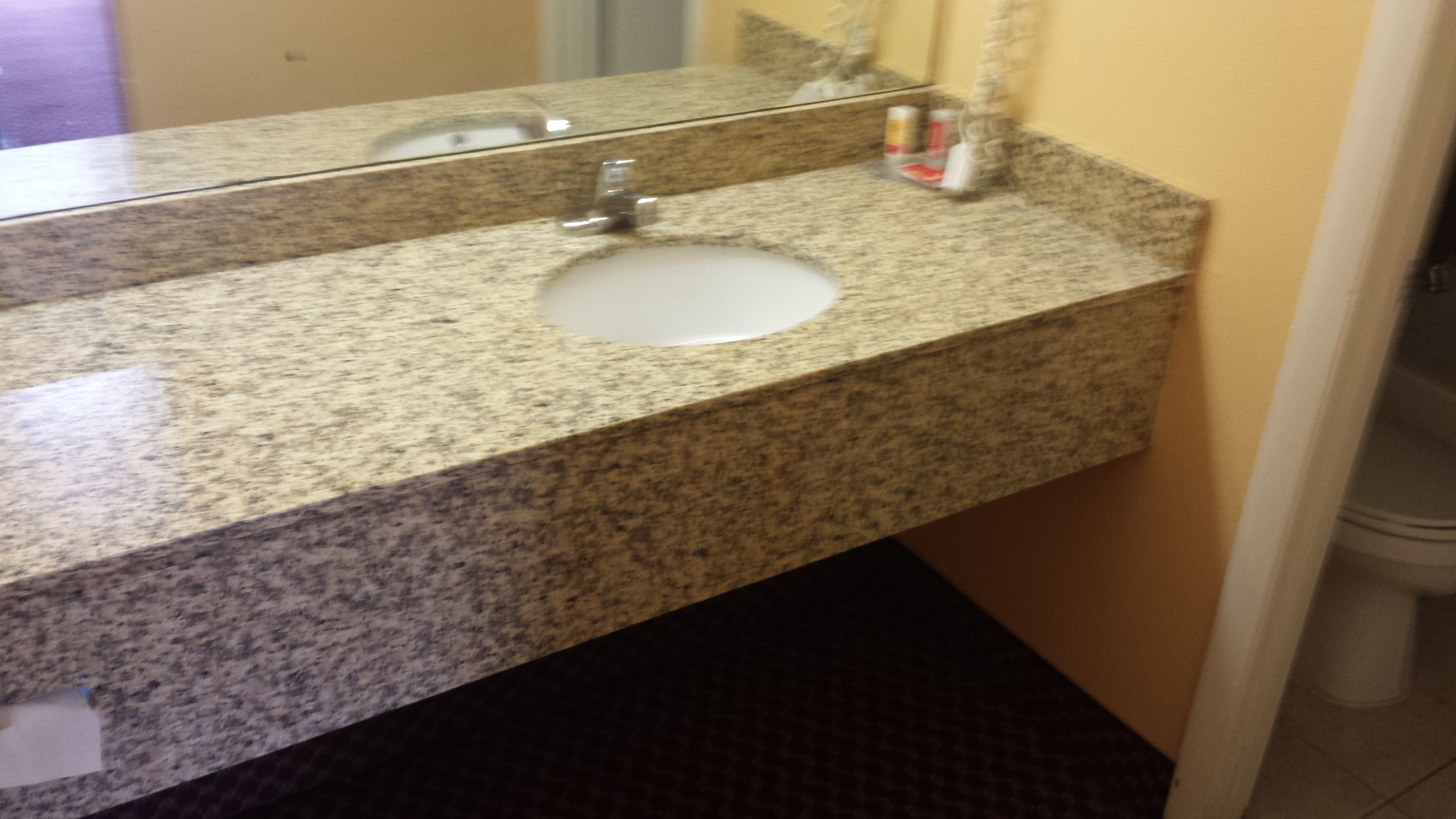 Standard Room, 2 Double Beds, Non Smoking, Ground Floor | Bathroom sink