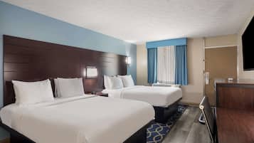 Standard Room, 2 Queen Beds, Non Smoking, Refrigerator & Microwave
