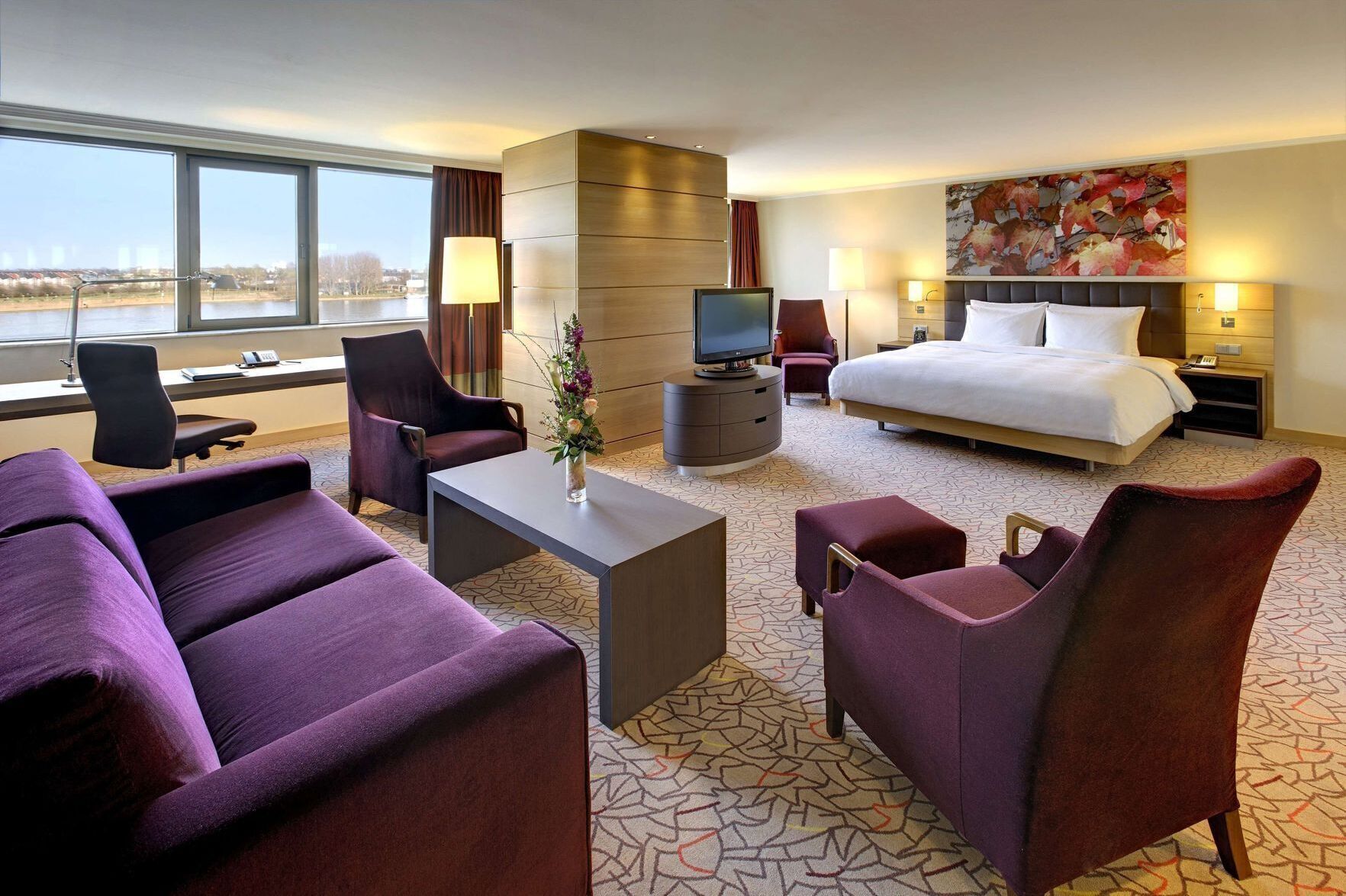 Premium bedding, down comforters, minibar, in-room safe