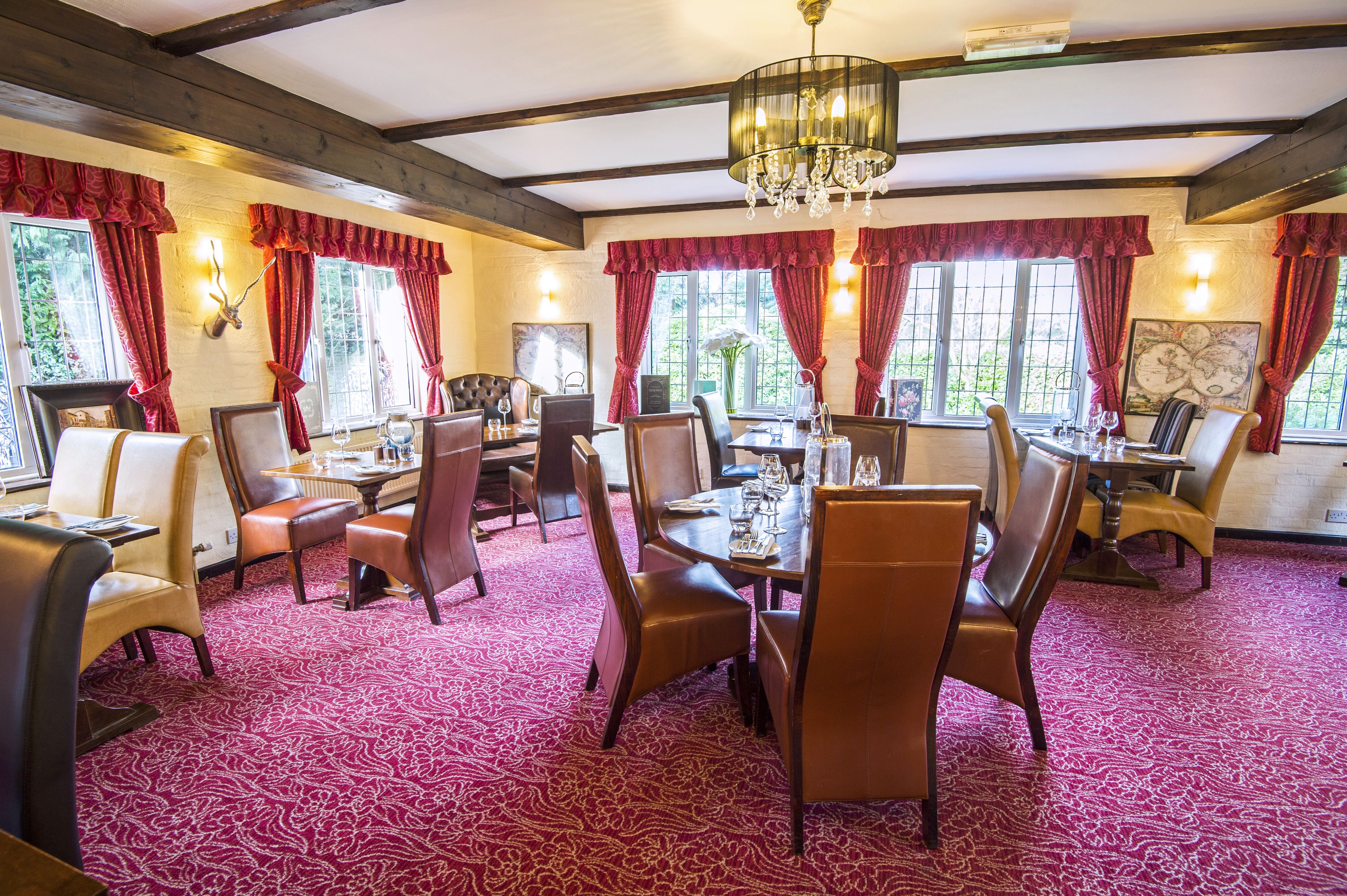 Breakfast, lunch, dinner served; British cuisine 