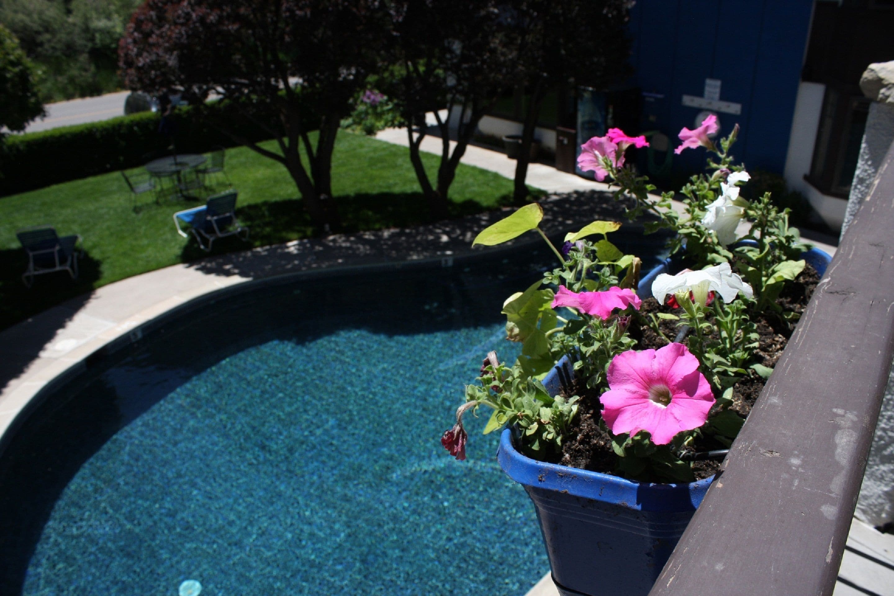 Una piscina al aire libre, una piscina climatizada