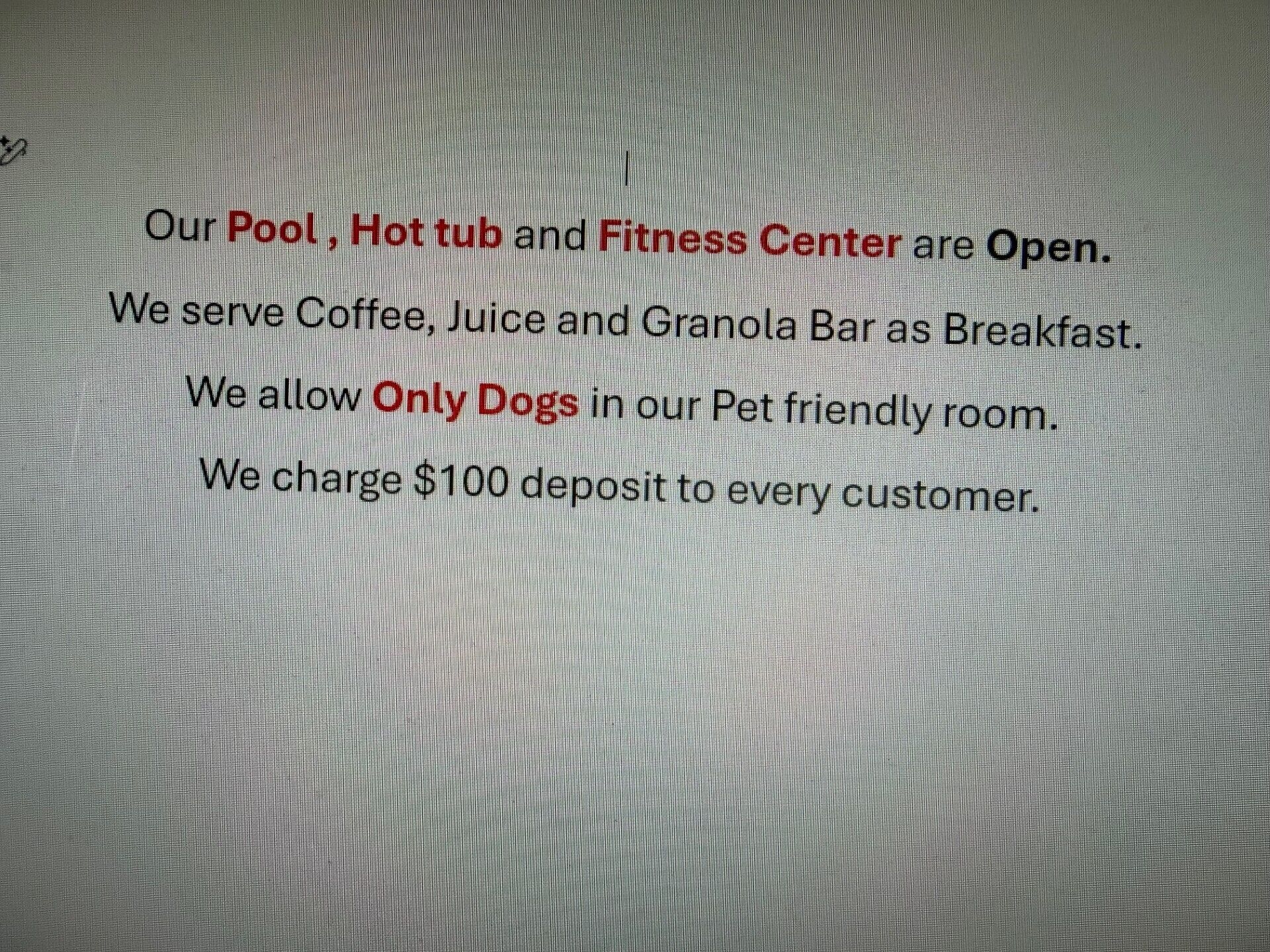 Équipement de l’hébergement