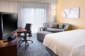 In-room safe, desk, laptop workspace, blackout curtains - Courtyard by Marriott Oklahoma City Airport (Oklahoma City)