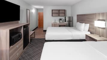 Suite, 2 Queen Beds, Non Smoking, Kitchenette | Pillow-top beds, desk, laptop workspace, iron/ironing board