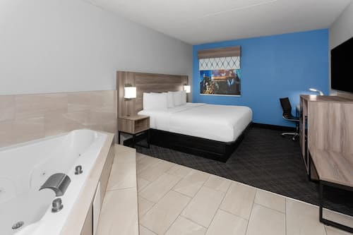 Suite Premier, 1 très grand lit, non-fumeur | Baignoire à hydromassage