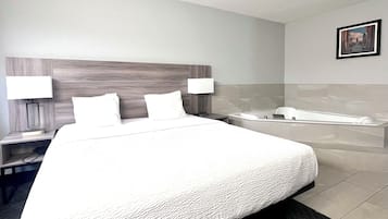 Pillowtop beds, desk, laptop workspace, iron/ironing board