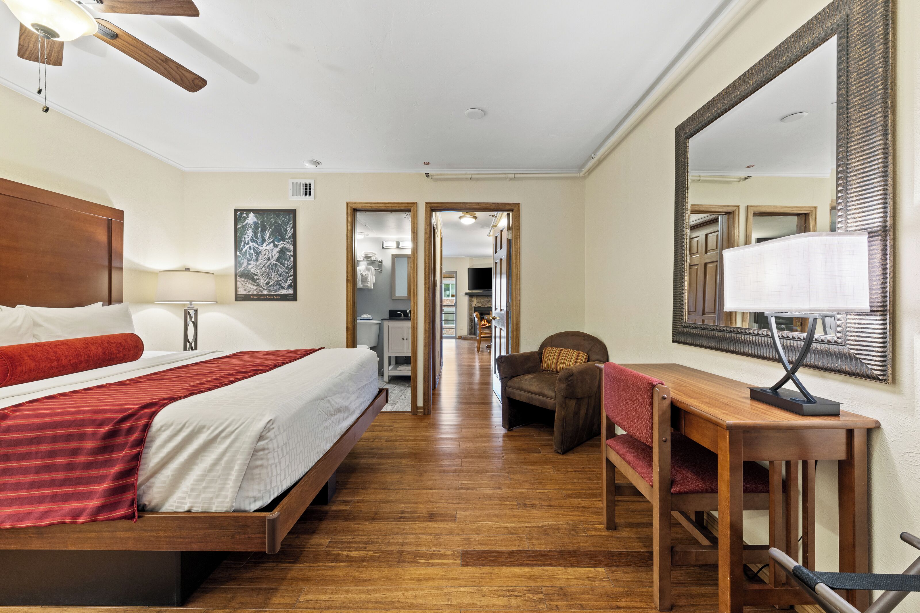 Suite, 1 Bedroom | 1 bedroom, in-room safe, blackout drapes, iron/ironing board