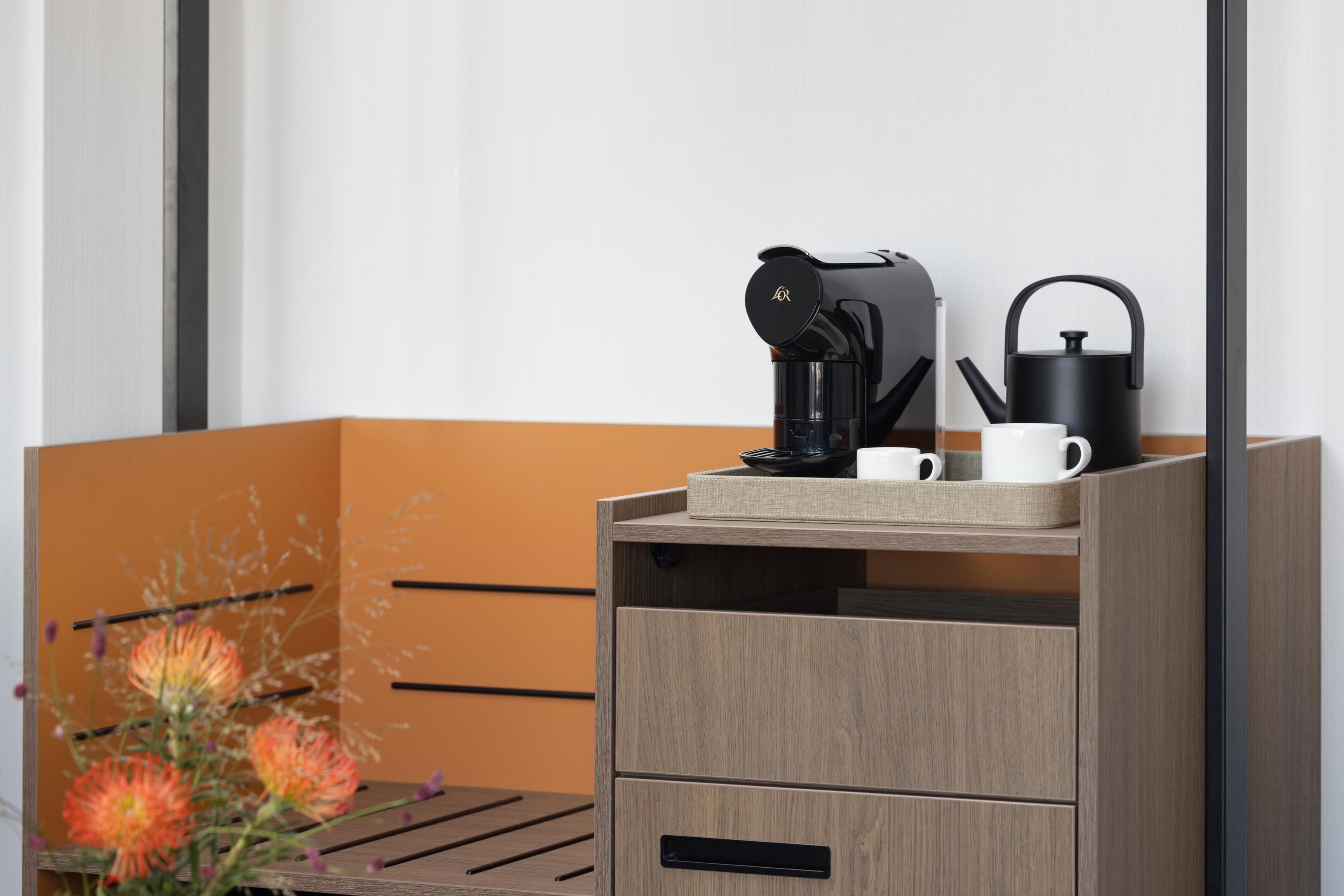 Een minibar, een kluis op de kamer, verduisterende gordijnen