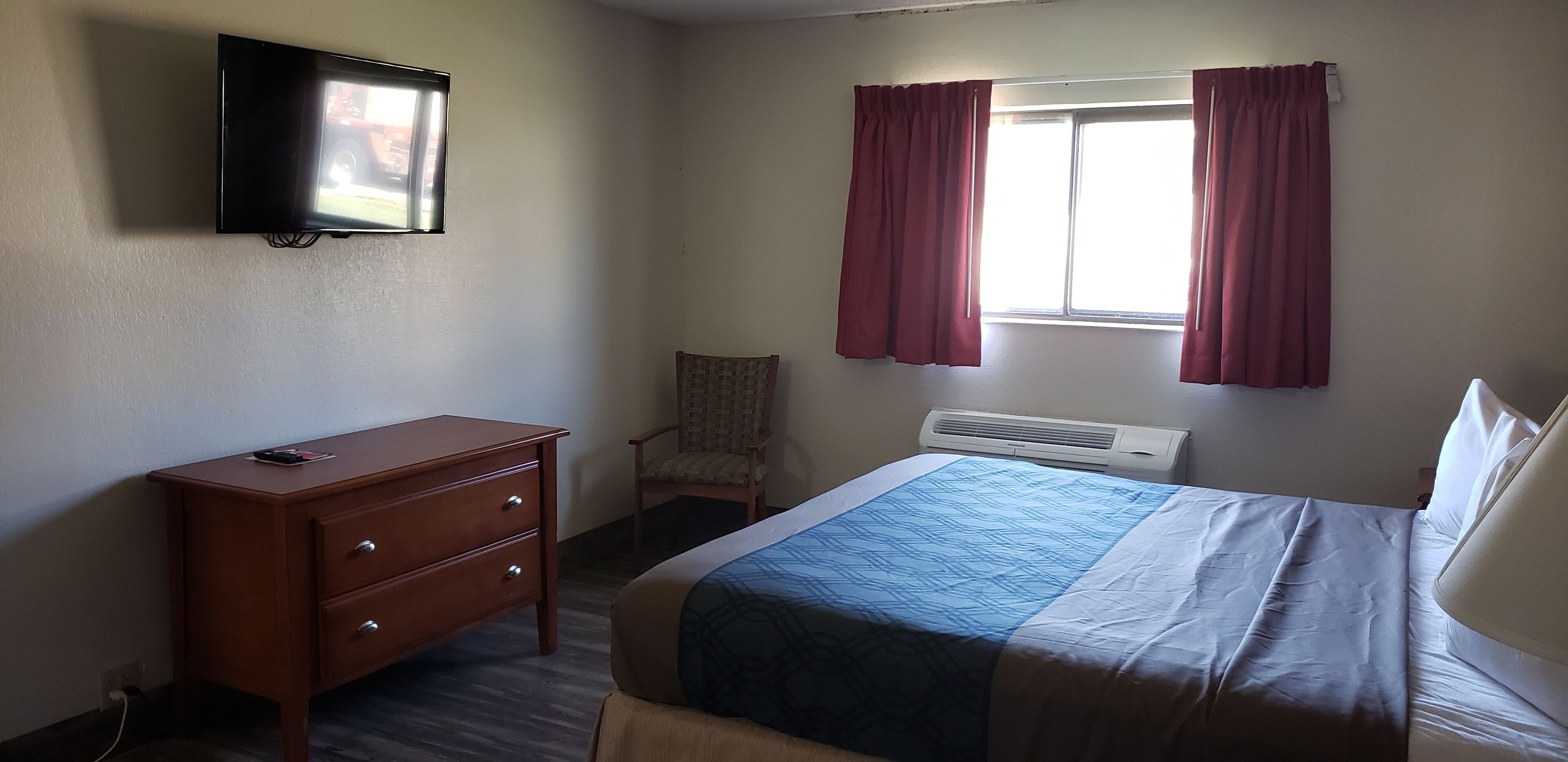 standard room, 2 queen beds, smoking | desk, blackout curtains, iron/ironing board, free wifi
