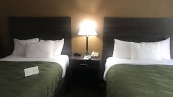 2 Double Beds, Accessible, Non Smoking | Desk, laptop workspace, soundproofing, iron/ironing board