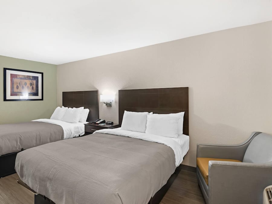 2 Queen Beds, Non Smoking | Desk, laptop workspace, soundproofing, iron/ironing board