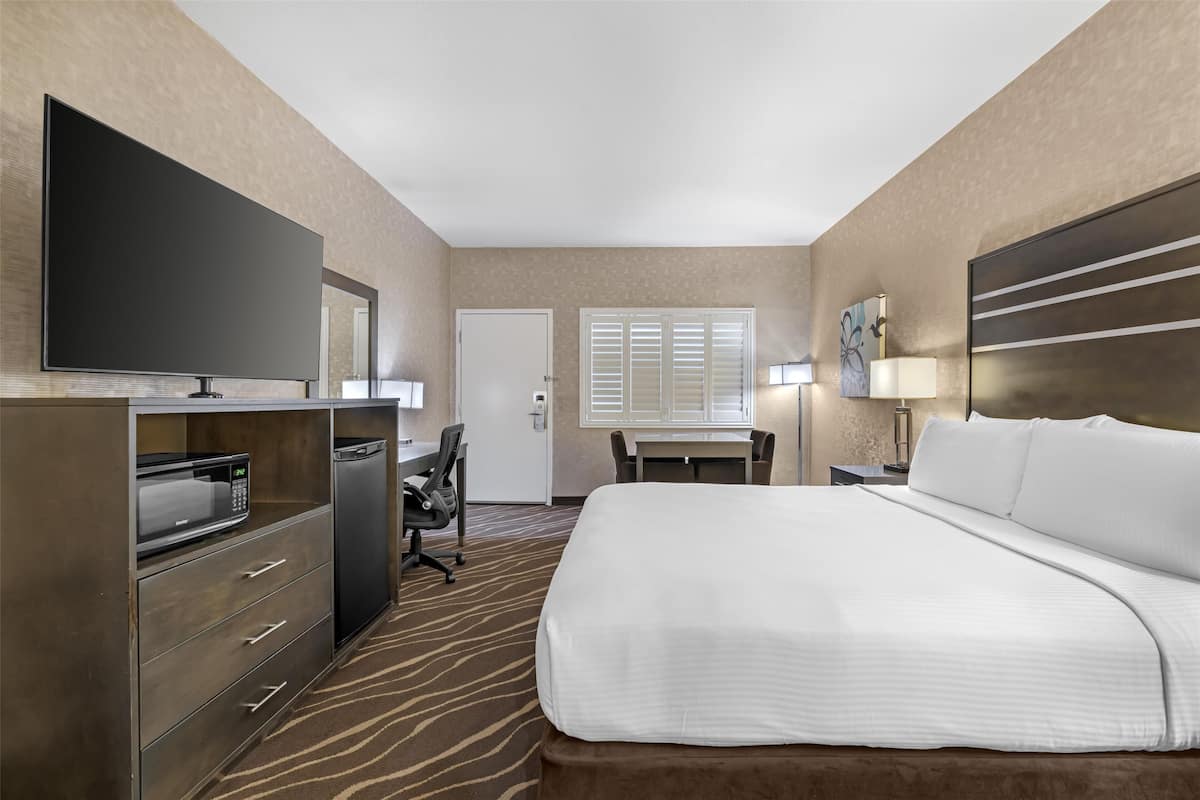 Habitación estándar, 1 cama King size, con acceso para personas discapacitadas (Walk-in Shower) | Escritorio y espacio para trabajar con laptop