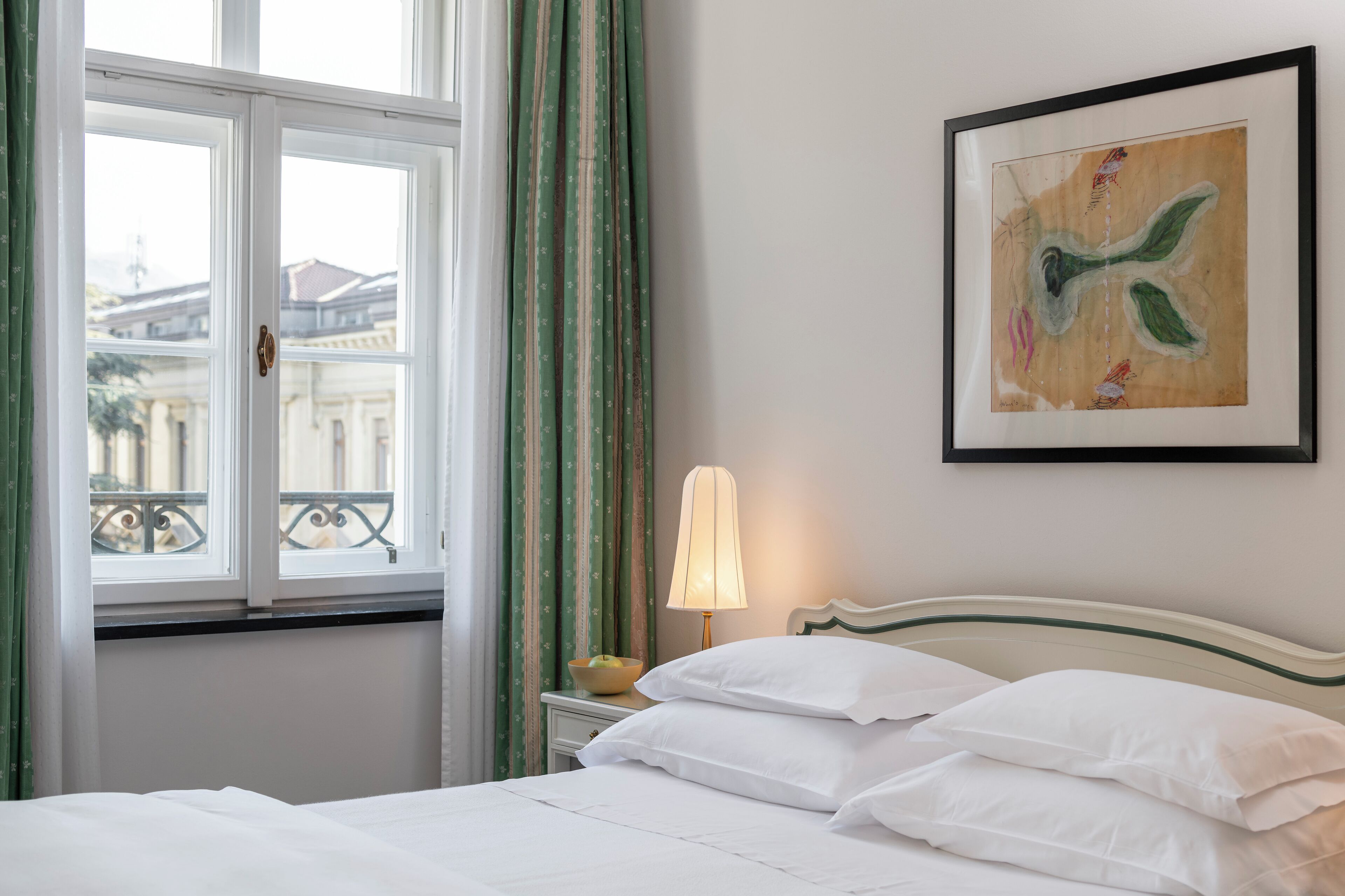 Camera Standard con letto matrimoniale o 2 letti singoli | Biancheria da letto ipoallergenica, copriletto in piuma, minibar