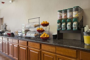 Free continental breakfast on weekends