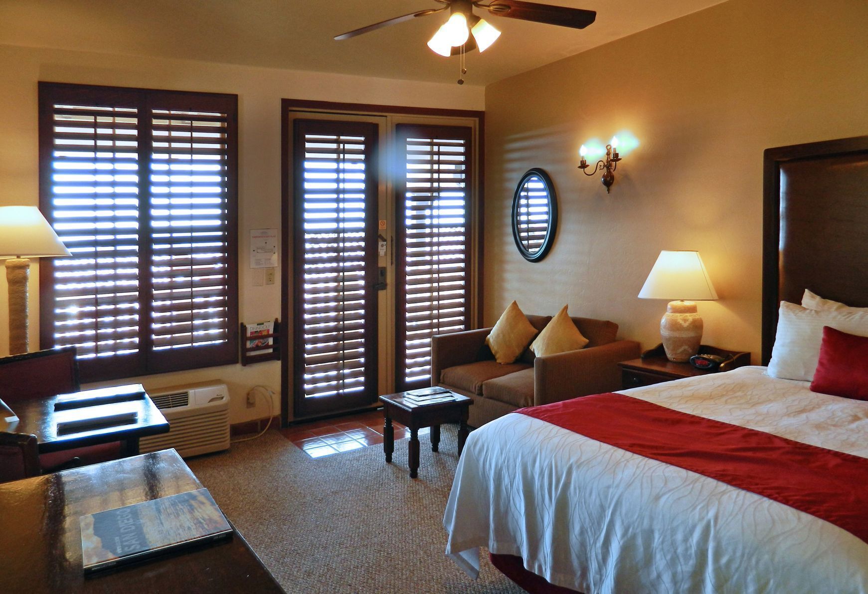 In-room safe, desk, iron/ironing board, free cribs/infant beds