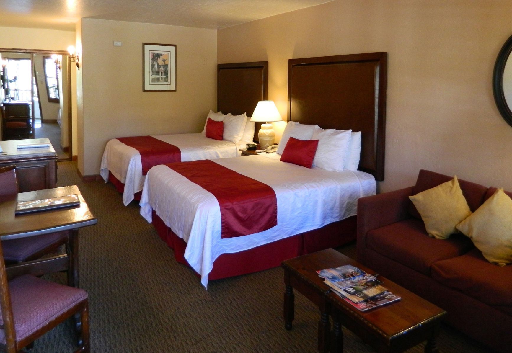 In-room safe, desk, iron/ironing board, free cribs/infant beds