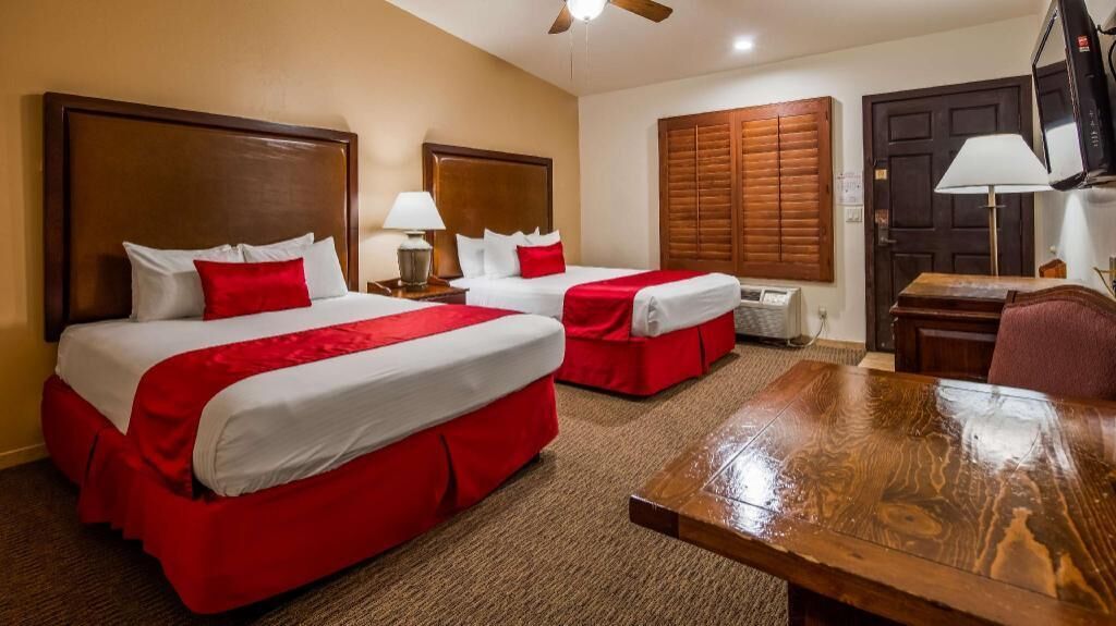 In-room safe, desk, iron/ironing board, free cribs/infant beds