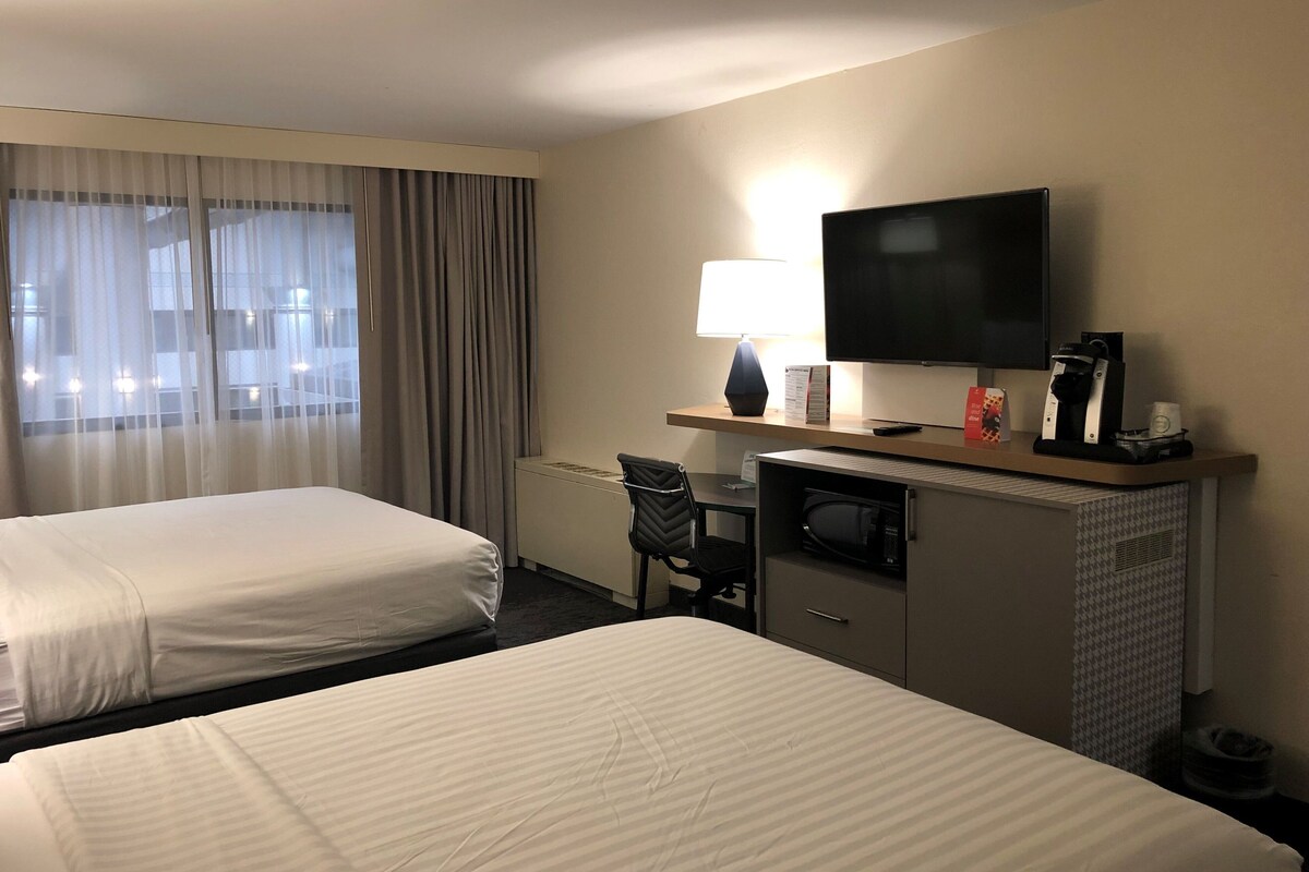 Premium Room, 2 Queen Beds | In-room safe, desk, iron/ironing board, cribs (free)