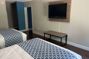 Room, 2 Queen Beds, Non Smoking | 1 bedroom, Egyptian cotton sheets, premium bedding, down comforters