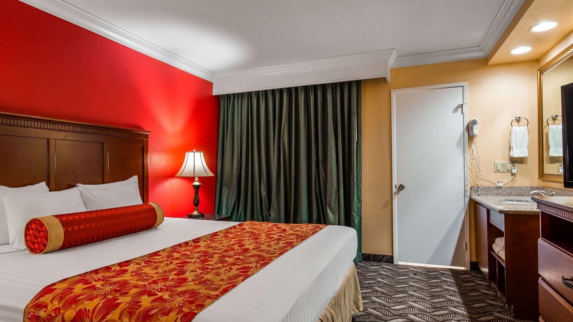 Blackout curtains, iron/ironing board, WiFi, bed sheets