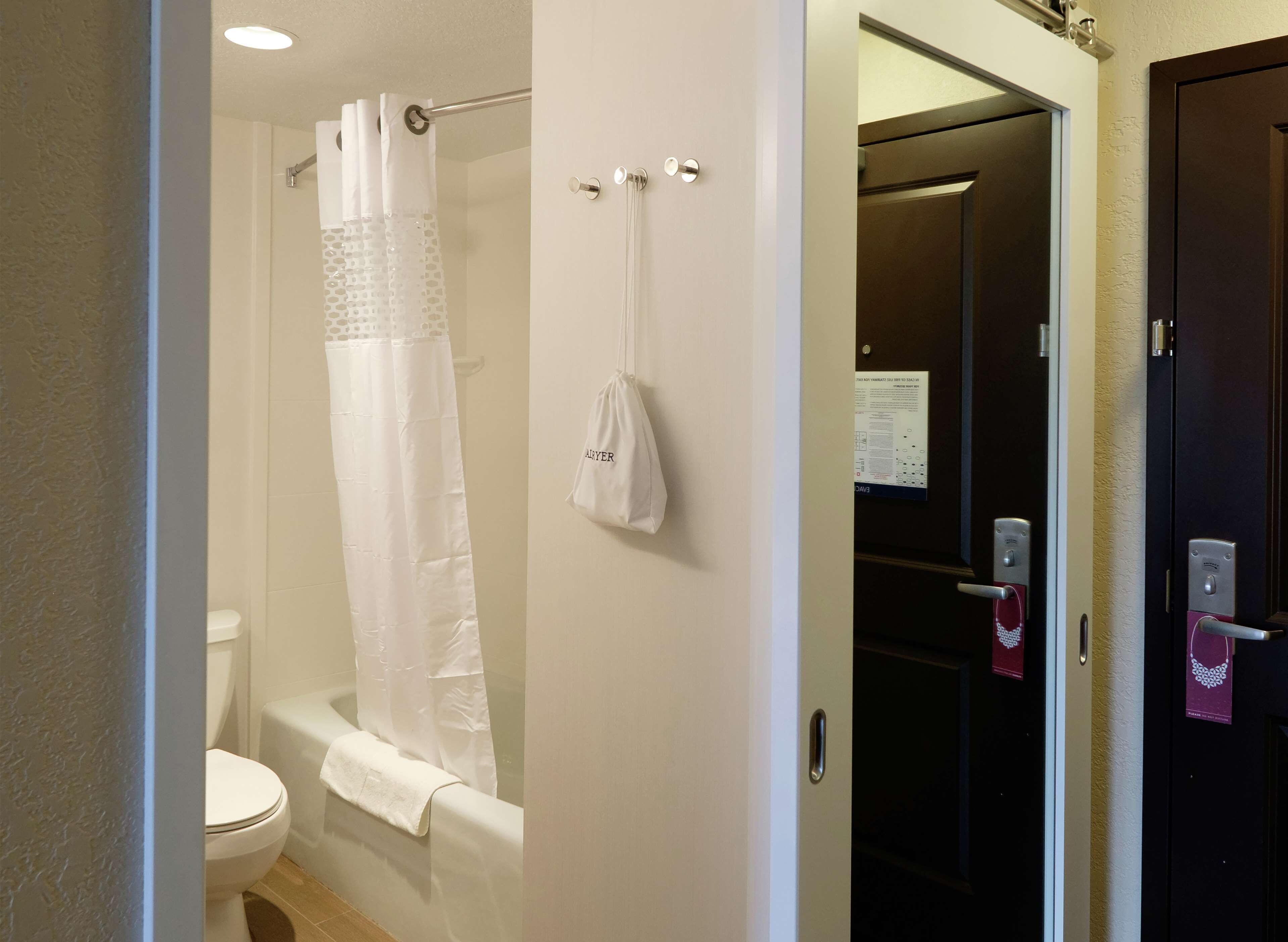 free toiletries, hair dryer, towels, soap