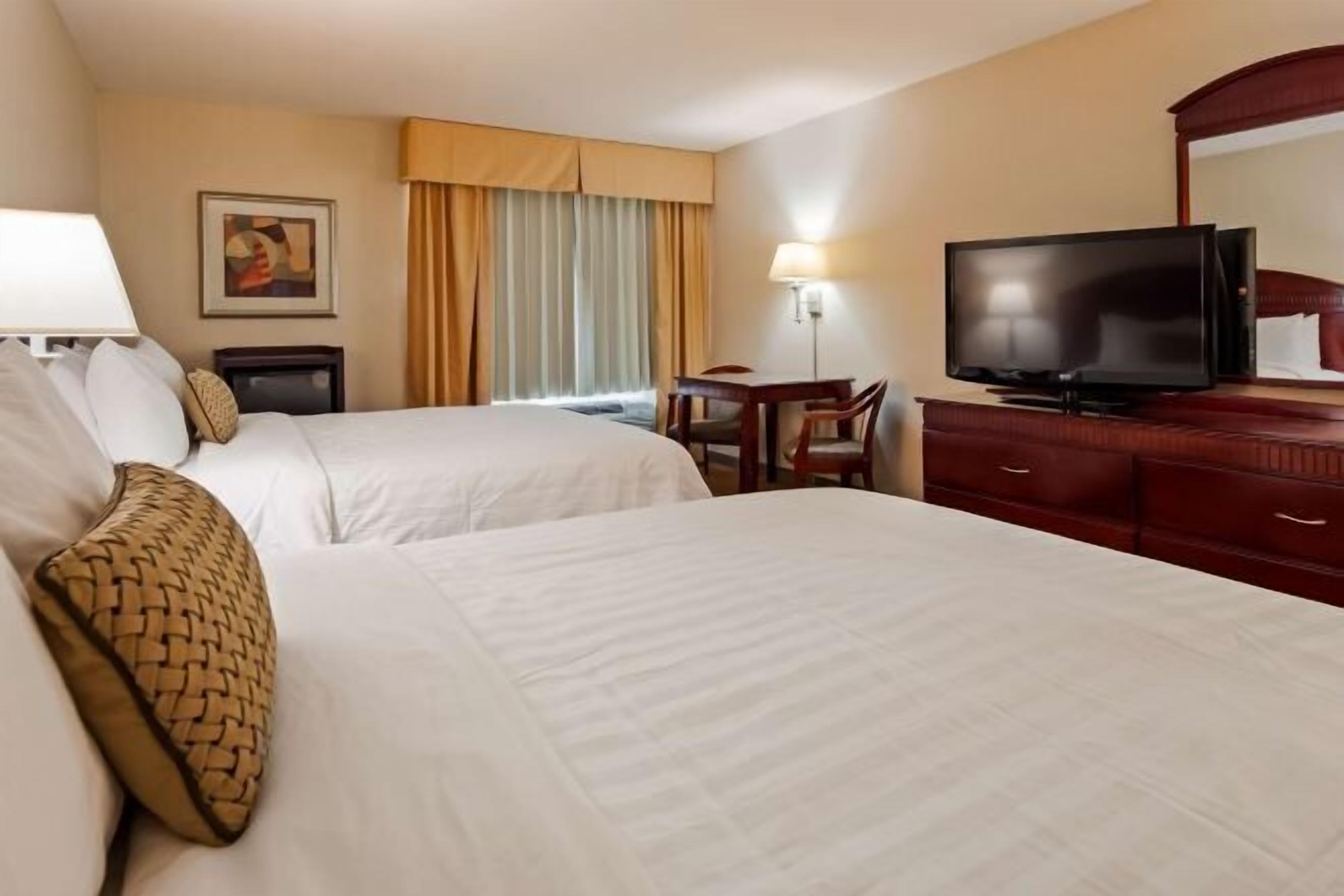 In-room safe, desk, laptop workspace, blackout curtains