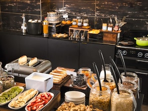 Daily buffet breakfast (EUR 19 per person)