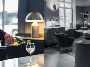 Déjeuner, dîner et souper servis sur place