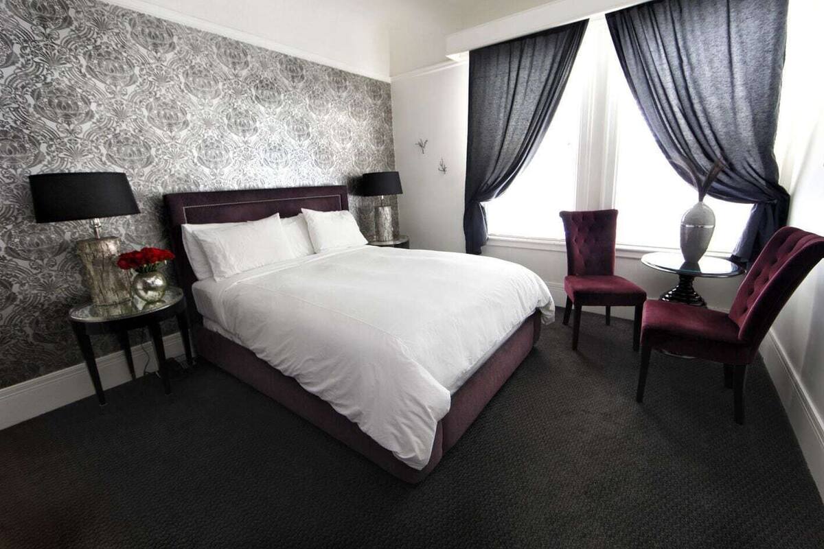 Hypo-allergenic bedding, down duvets, pillow-top beds, in-room safe