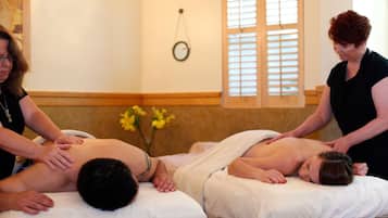 Espace de soins pour les couples, bain à remous