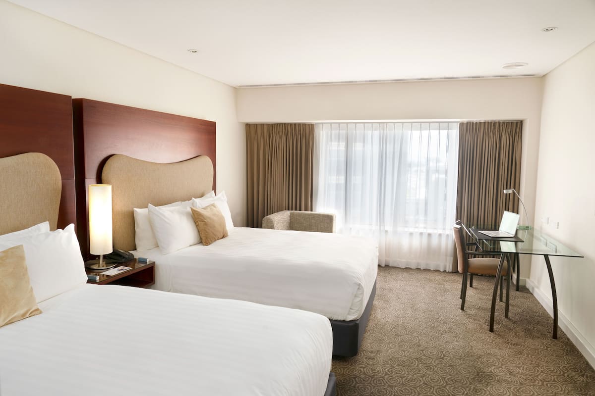 Standard Room, 2 Queen Beds | 1 bedroom, Egyptian cotton sheets, premium bedding, in-room safe