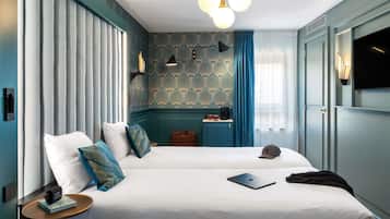 Habitación superior, 2 camas individuales | Ropa de cama de alta calidad, escritorio, wifi gratis y ropa de cama