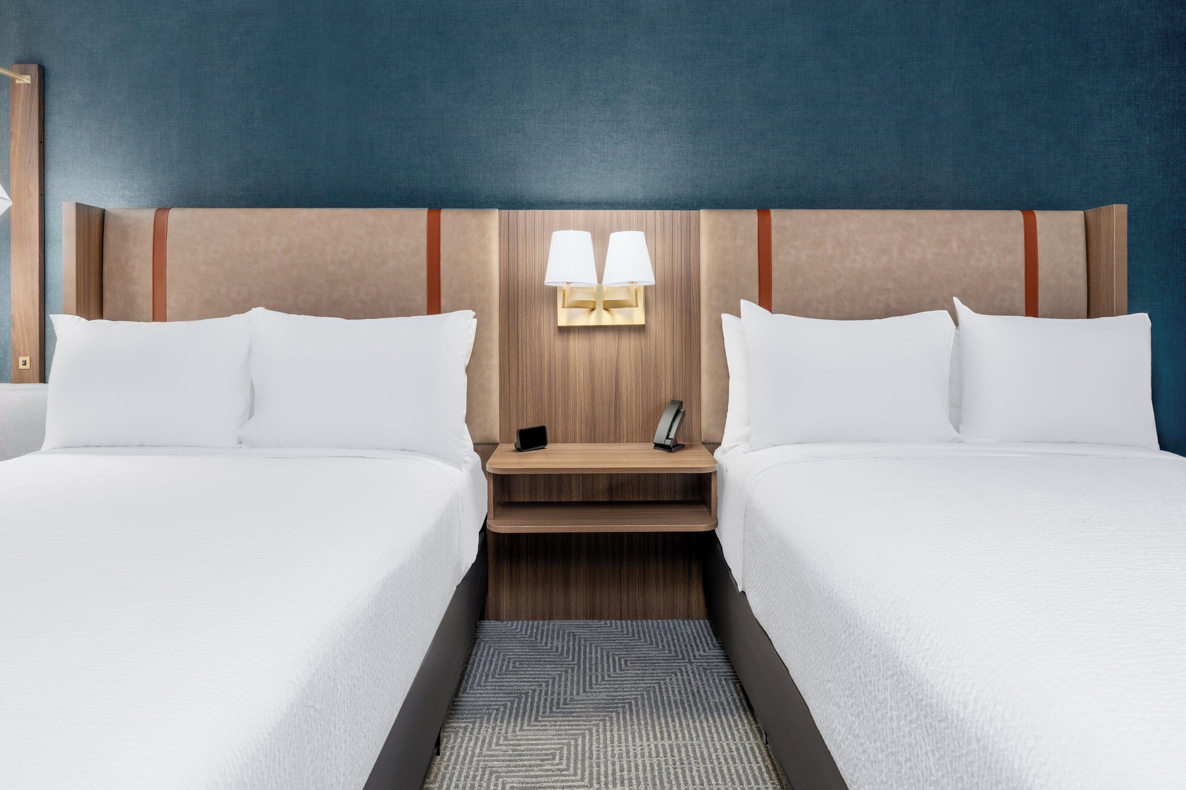 Standard Room, 2 Double Beds | Desk, blackout drapes, iron/ironing board, free cribs/infant beds