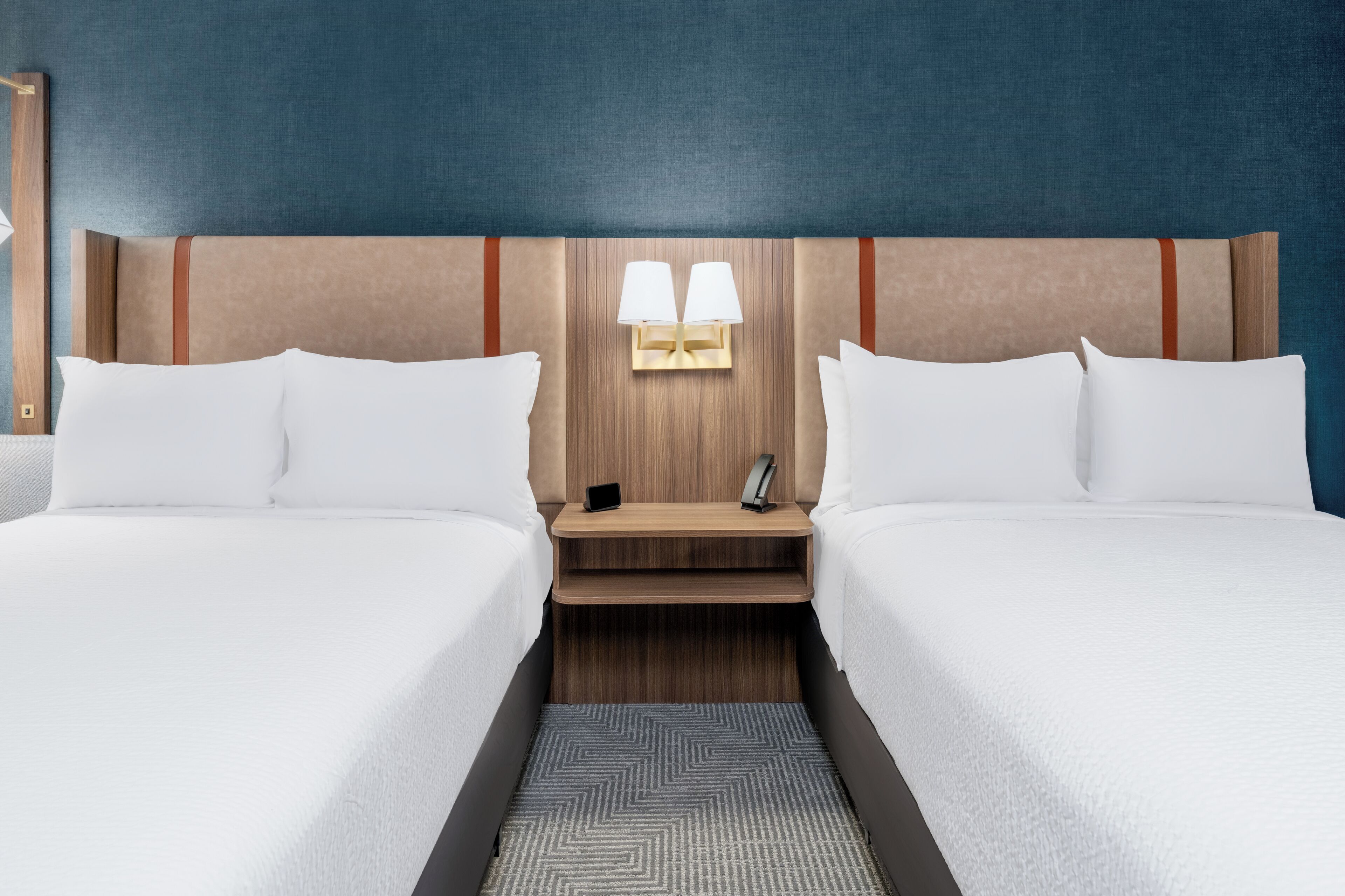 Standard Room, 2 Double Beds, Balcony | Desk, blackout curtains, iron/ironing board, free cots/infant beds