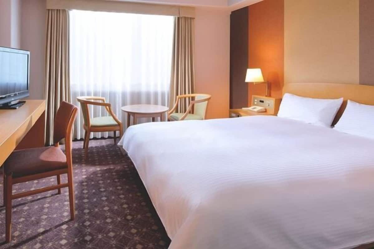 Down duvets, laptop workspace, blackout curtains, free WiFi