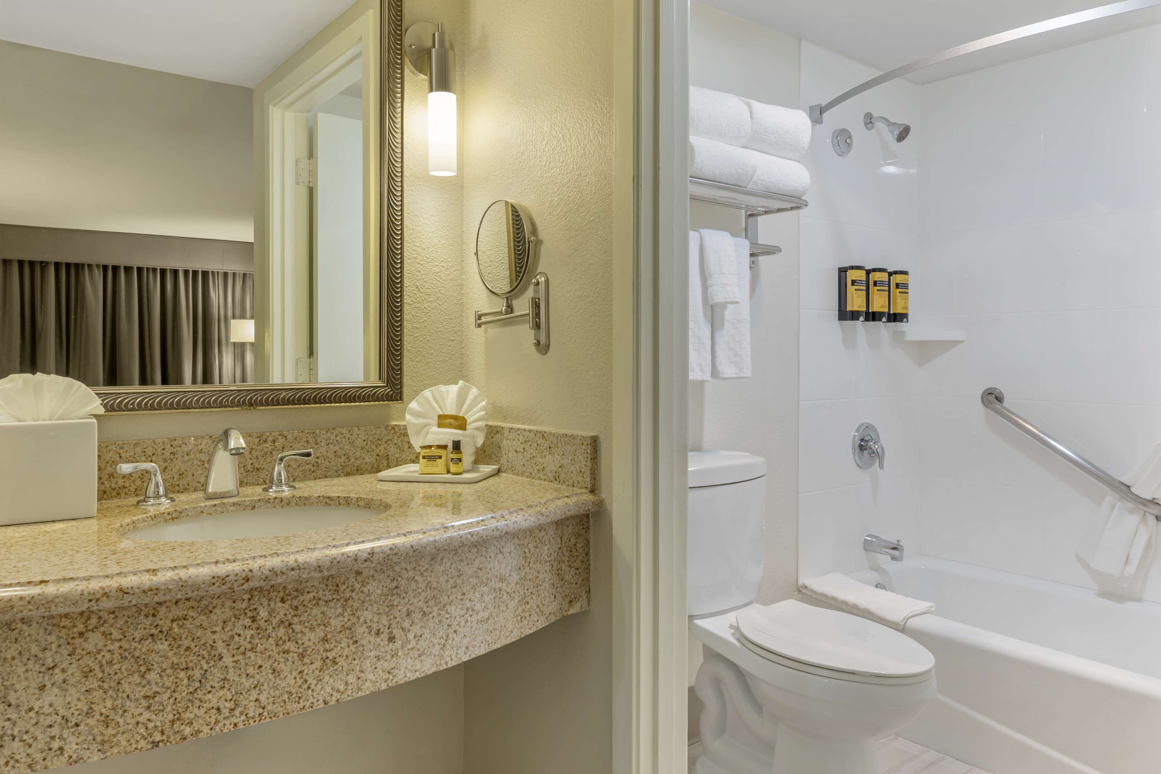 free toiletries, hair dryer, towels, soap