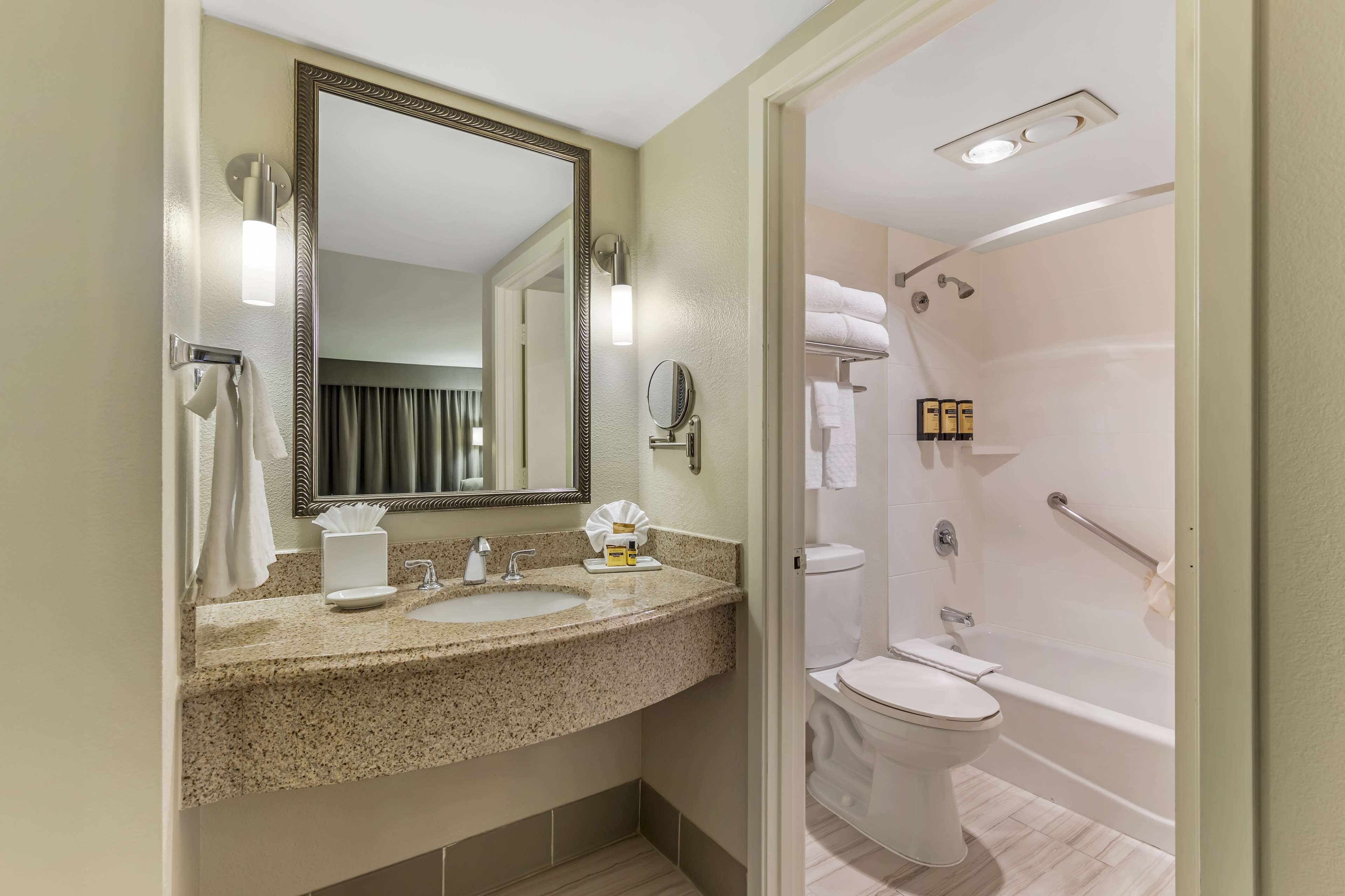 free toiletries, hair dryer, towels, soap